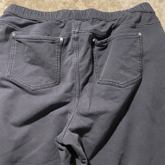 Catherines Black Pull On Knit Jeans Pants Size 1X WP Petite Slimming Stretch - Picture 5 of 10